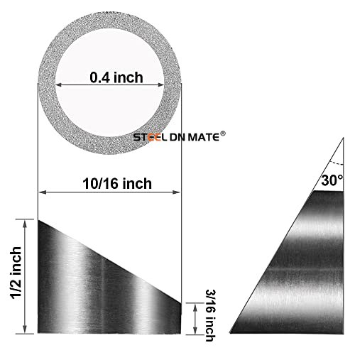 Steel DN Mate 30 Degree Angle Beveled Washer for 3/8" Cable Railing Kit/Hardware, T316 Stainless Steel Marine Grade Wood/Metal/Aluminum Posts, DIY Balustrade 30 PCS DX10